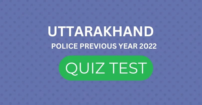 UTTARAKHAND POLICE CONSTABLE PREVIOUS